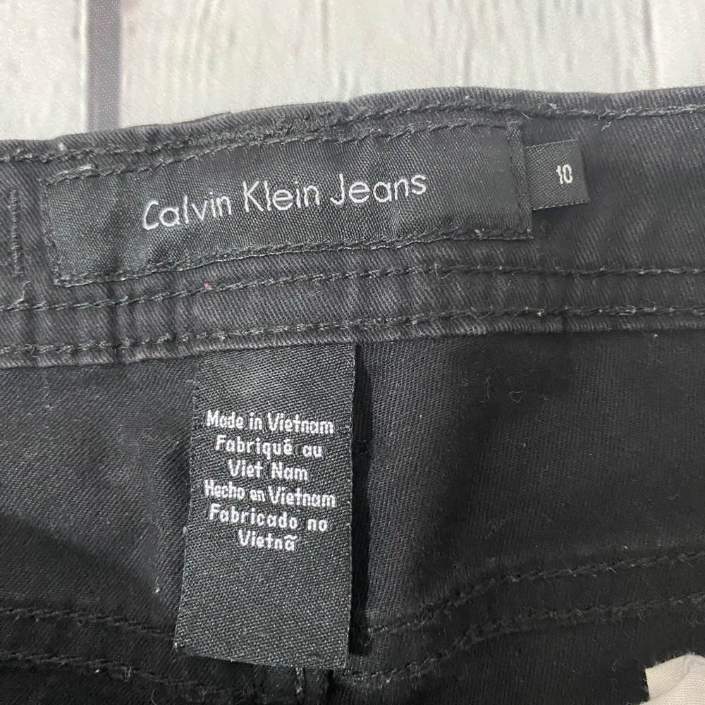 Calvin Klein Black Skinny Crop Jeans Womens Size 10 - Picture 3 of 7
